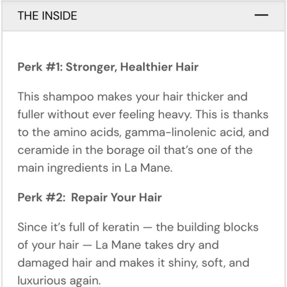 LANGE LA MANE BORAGE OIL SILK SHAMPOO - Picture 4 of 7